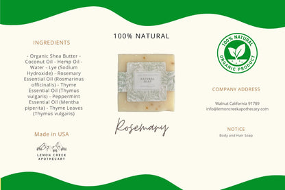 Rosemary Natural Soap